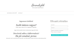 Desktop Screenshot of berendezlek.hu