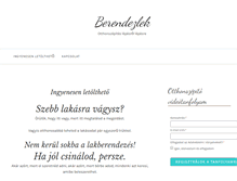 Tablet Screenshot of berendezlek.hu